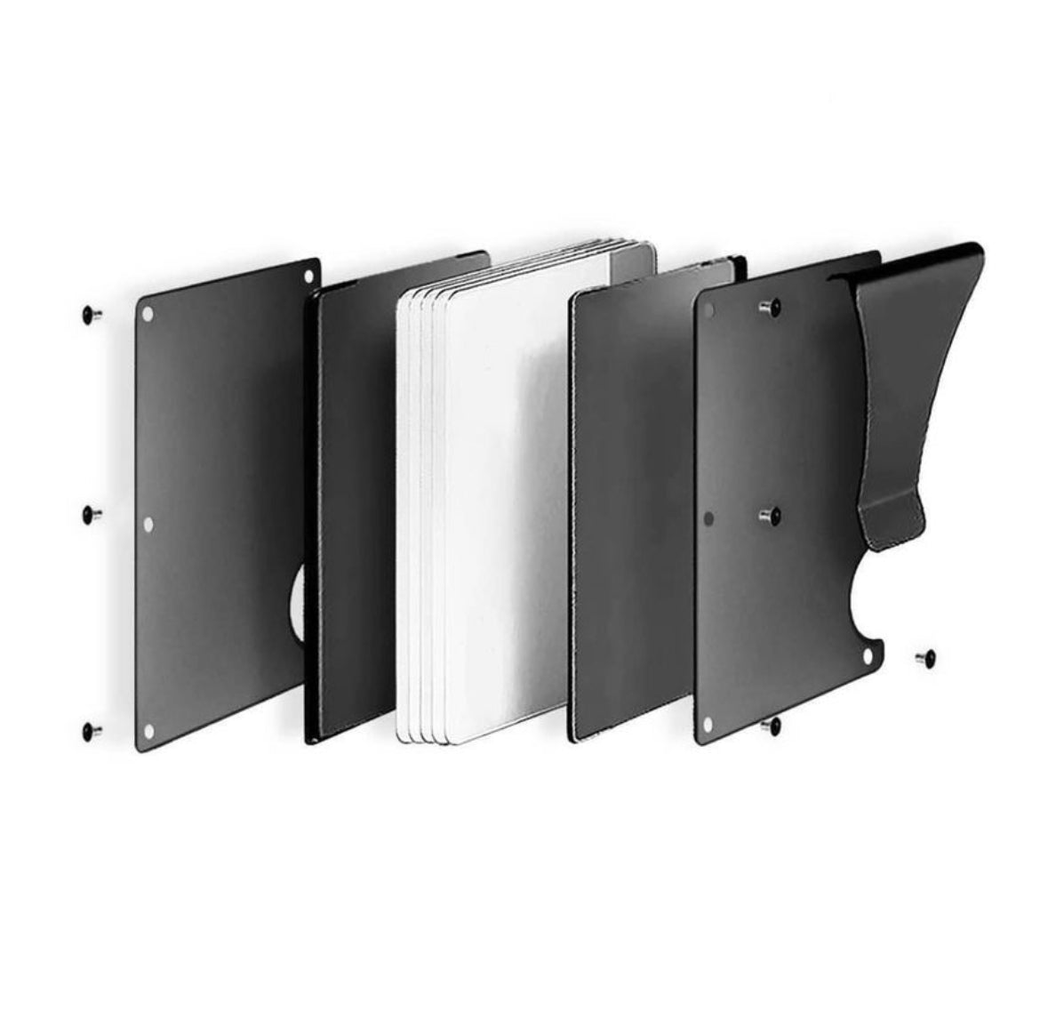 B&P Aluminium Wallet (8.5 x 5.5 x 0.5 cms)