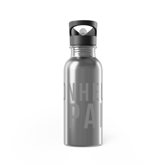 B&P Stainless Steel Water Bottle With Straw (20oz)